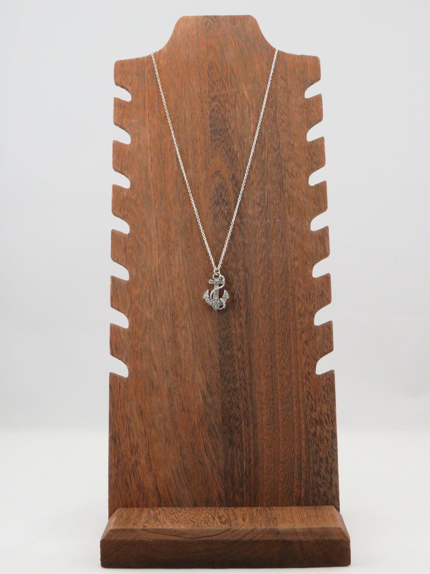 Fouled Anchor Rhinestone Necklace