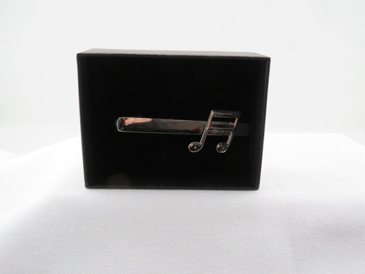 Double 8th Note Tie Clip