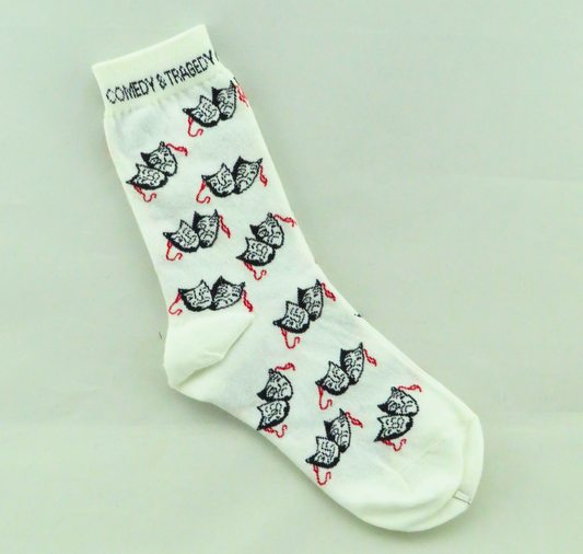 Abstract Comedy Tragedy Socks